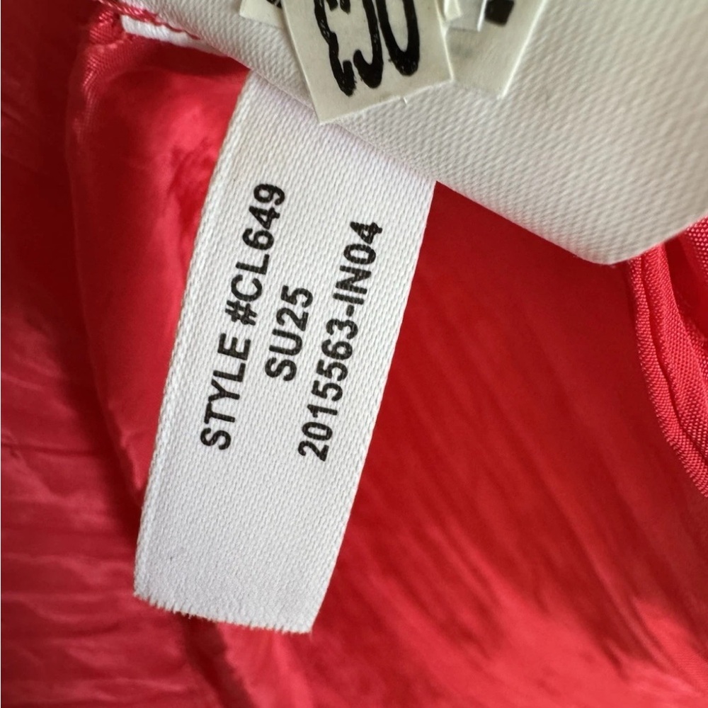 J.Crew Crinkled ruffle-trim dress In Strawberry Sunrise Size S - Picture 6 of 6